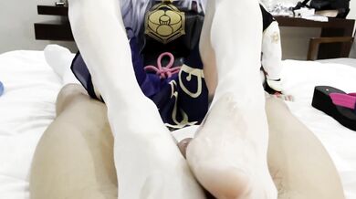 ❤️精品推荐❤️推特伪娘『云与海』COSPLAY丝袜足交榨精被操粉丝群福利25V (19)